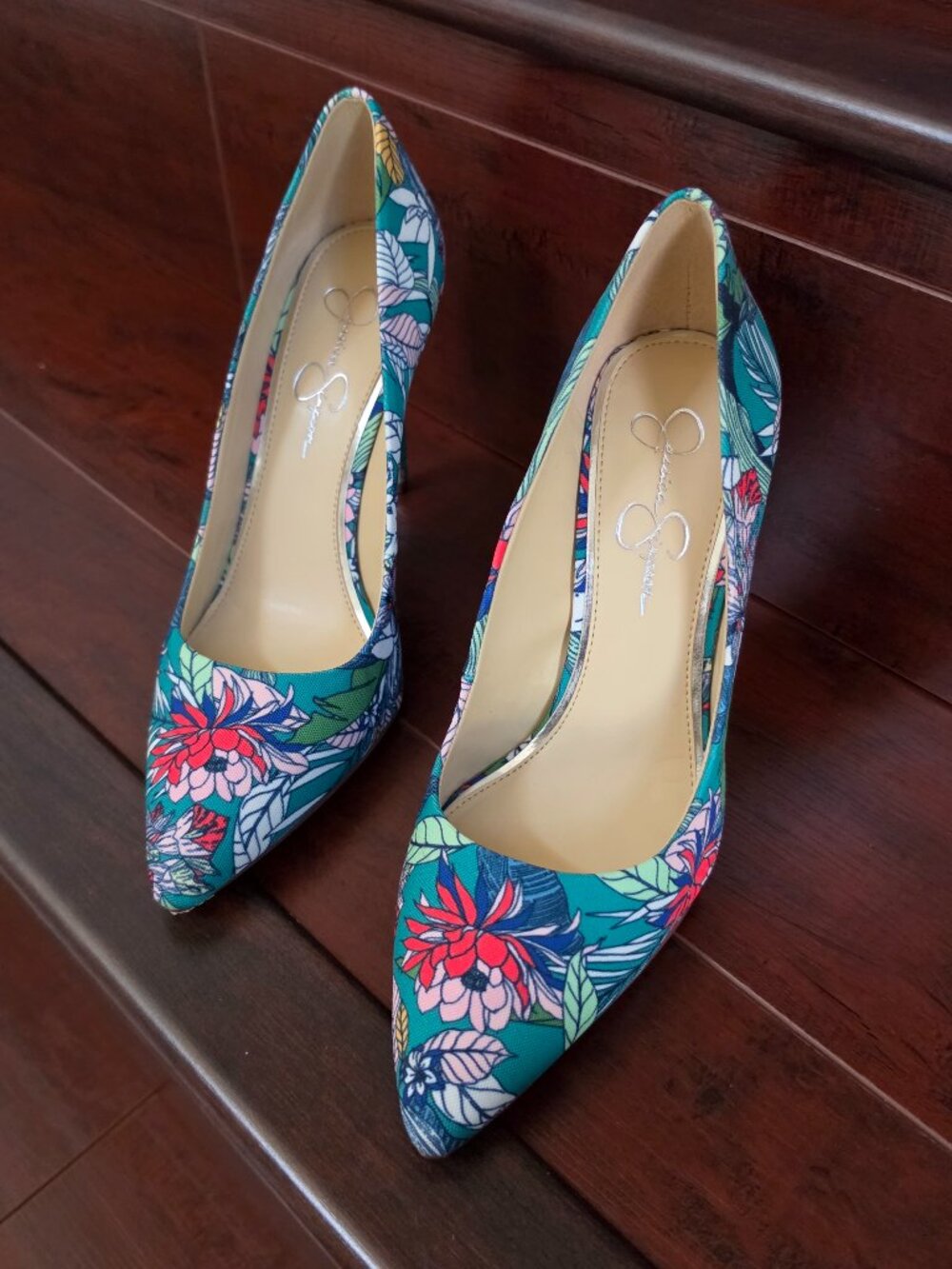 Fabric Print Pumps